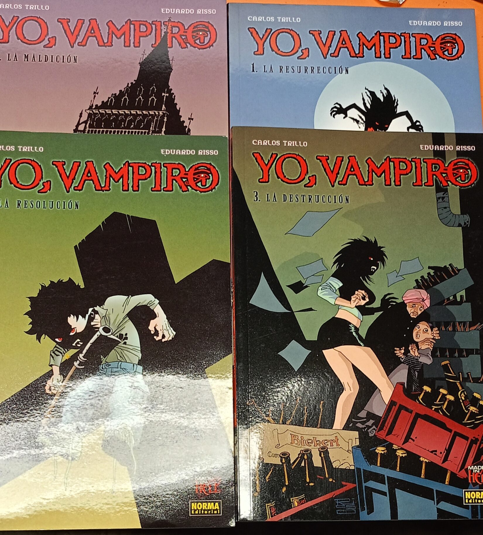 YO, VAMPIRO de Carlos Trillo- 4 tomos completa